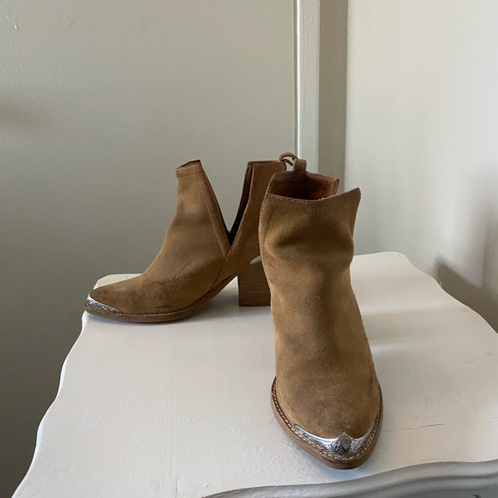 Jeffrey Campbell  Carmel Suede Ankle Boots